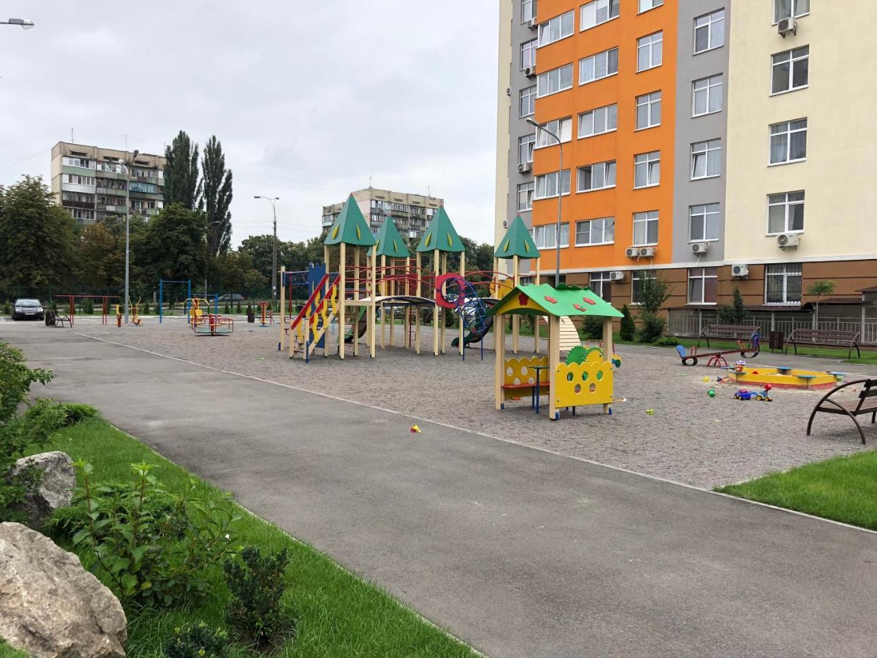 Стильна Та Простора Квартира Kiev Exterior foto